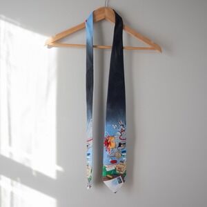 Vintage Looney Tunes Stamps Collection Tie